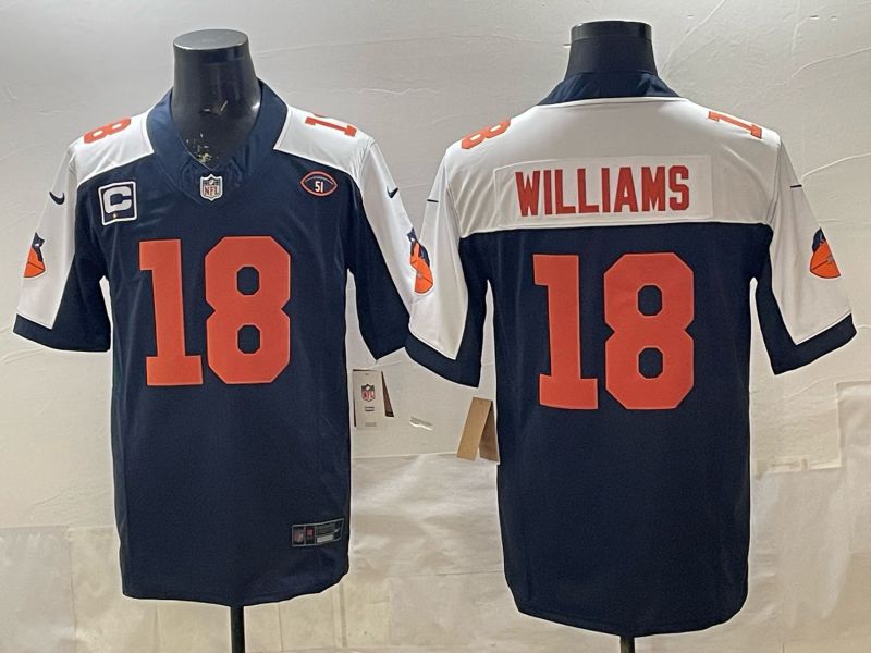 Men 2026 Chicago Bears #18 Williams Blue 4th generations Nike Limited NFL Jersey 025->chicago bears->NFL Jersey